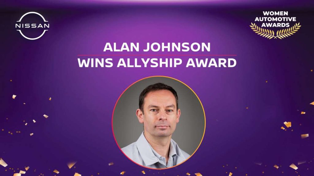Alan Johnson insignito del premio Allyship ai Women Automotive Awards 2024